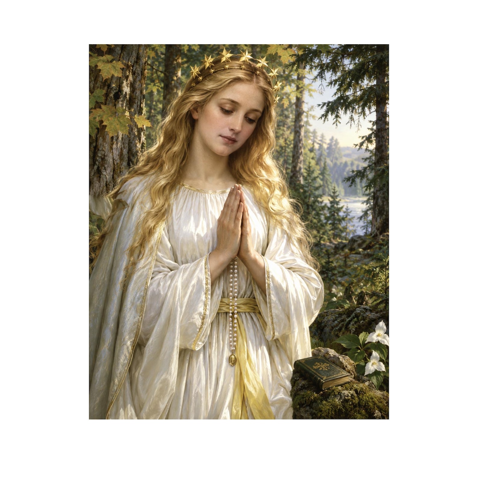Our Lady of Champion Catholic Wall Art, The Woodland Teacher, Devotional Print